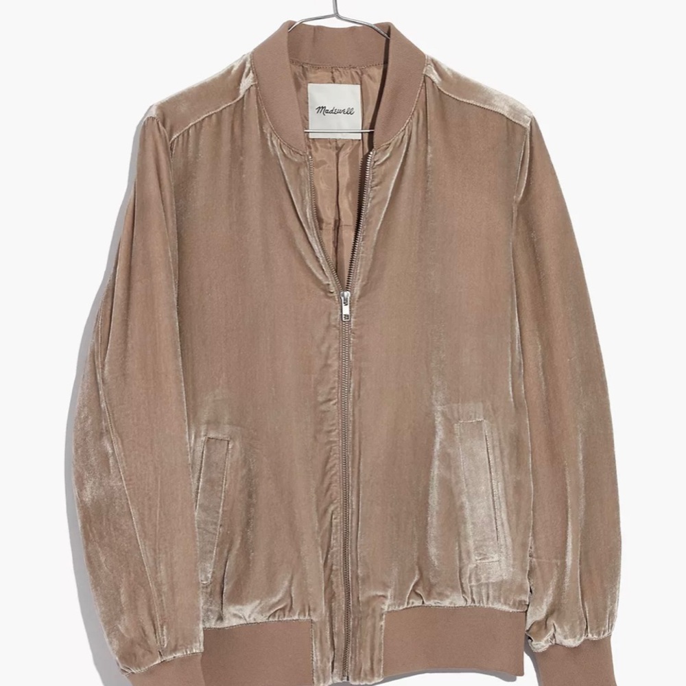 Madewell Velvet Bomber Jacket M